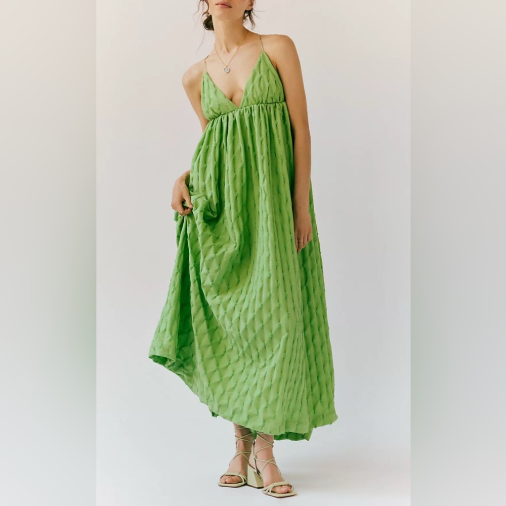 Free People Green Midi Dress